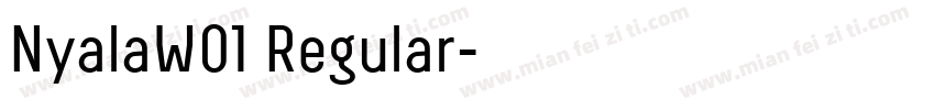 NyalaW01 Regular字体转换